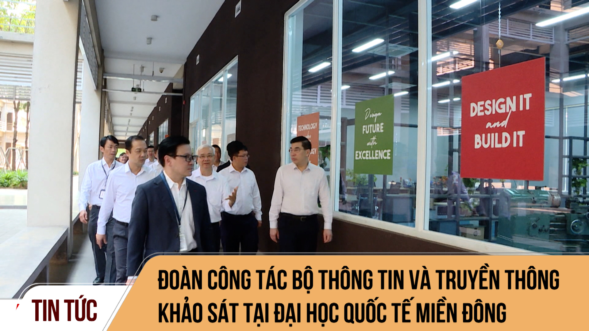 Đoàn công tác Bộ Thông tin và Truyền thông khảo sát tại Đại học Quốc tế Miền Đông